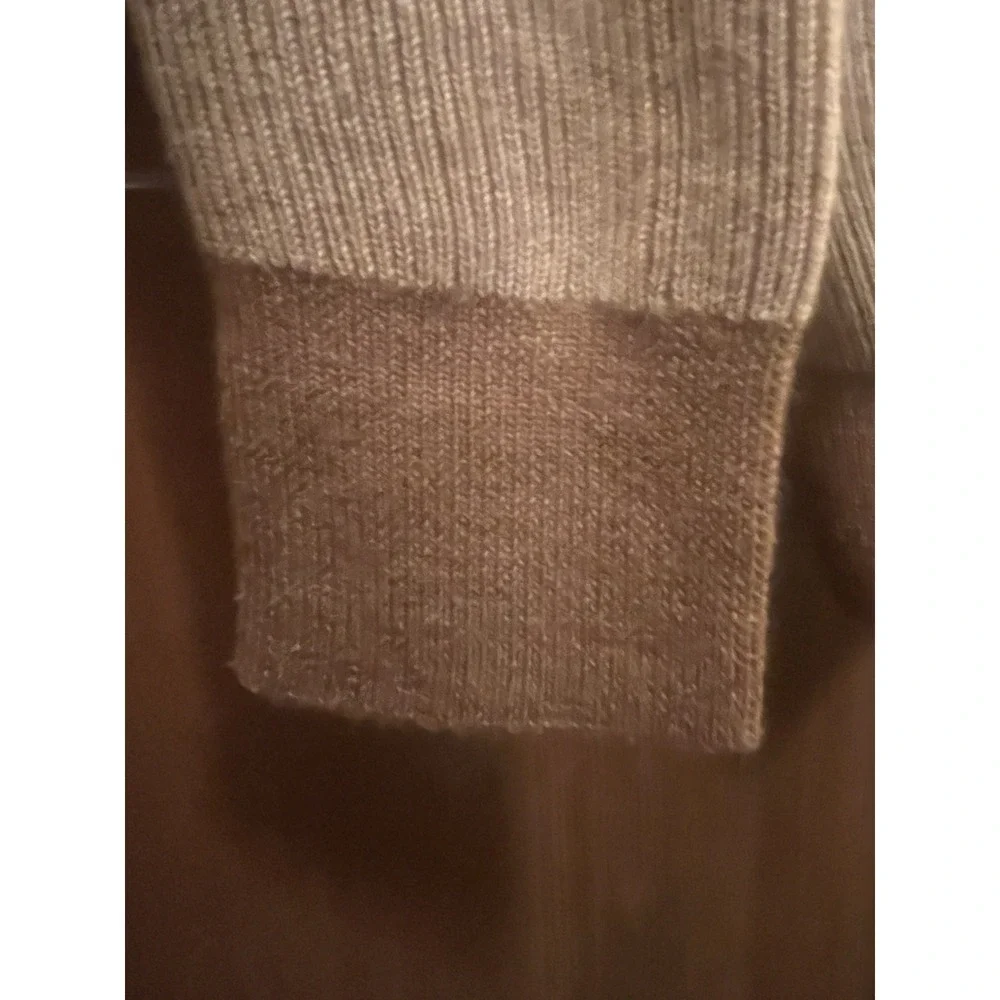 Peter Millar Men's XL 1/4 Zip Sweater 100% Merino Wool Camel Tan MF22S07